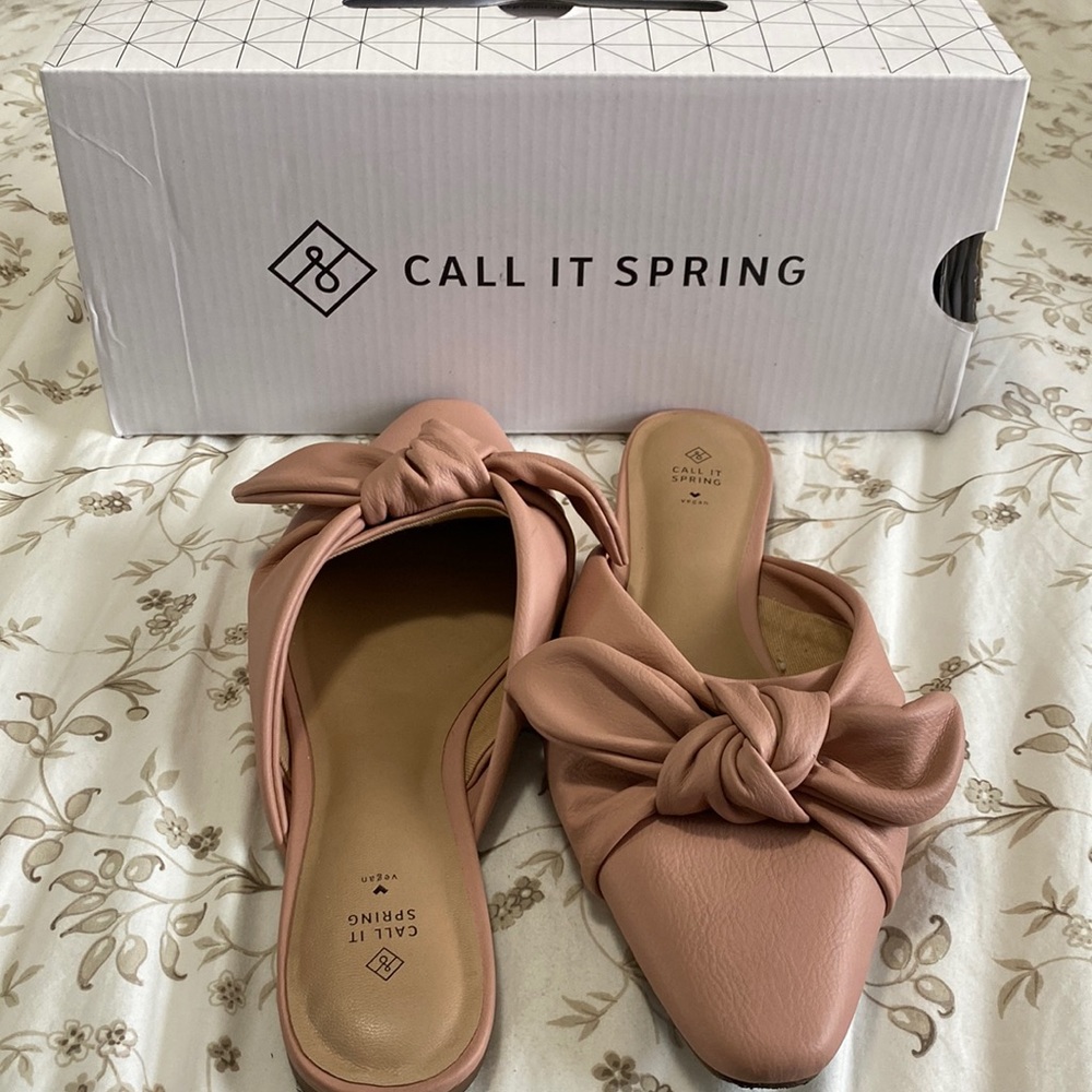 Pink Bow Flats